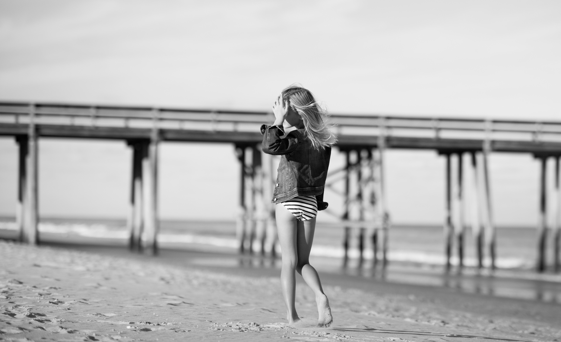 Young-Girl-In-Motion-On-Beach